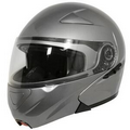 Hawk Titanium Glossy Modular Helmet